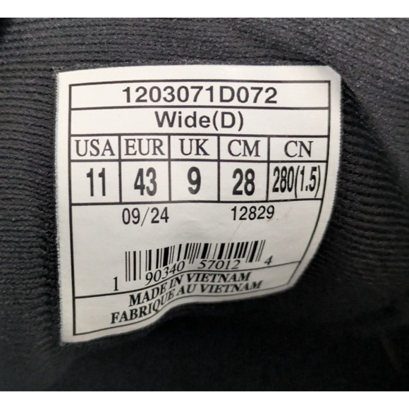 Brooks Addiction Walker 2 Black Leather Sneakers 11 D Wide WomenSlip Resistant - Picture 3 of 12